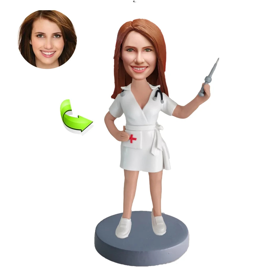 Custom Female Nurse Bobblehead