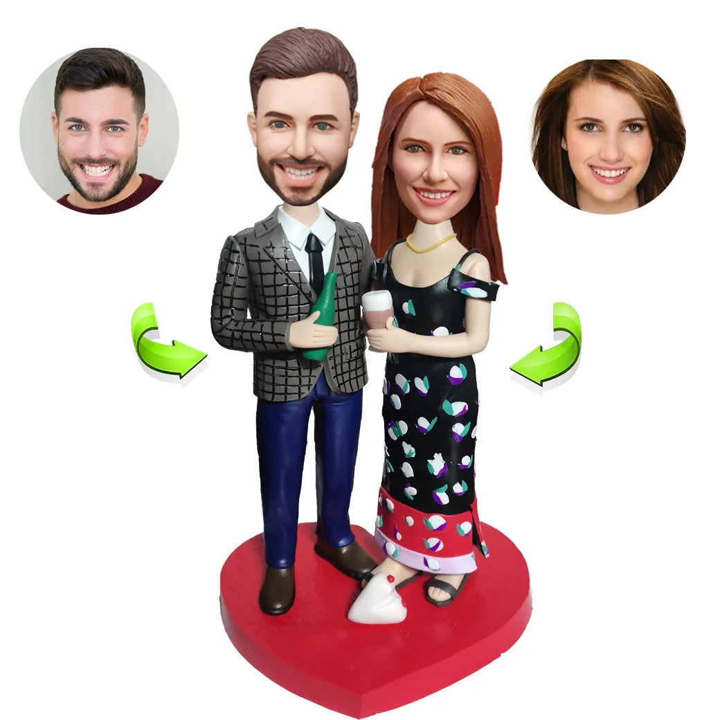 Couples Attending the Party Customized Bobbleheads