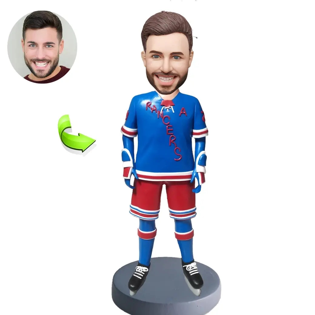 Custom Ice Hockey Player Bobblehead