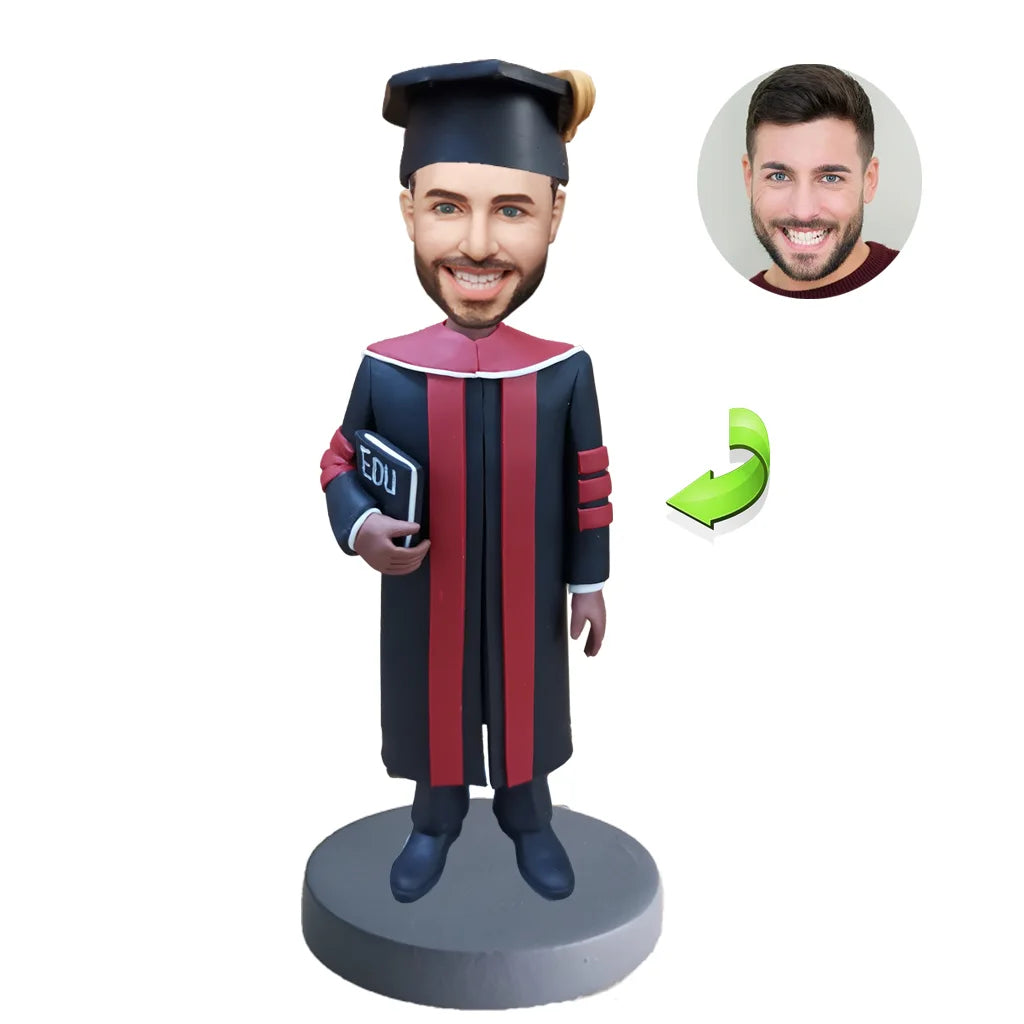 Graduation Man Custom Bobblehead