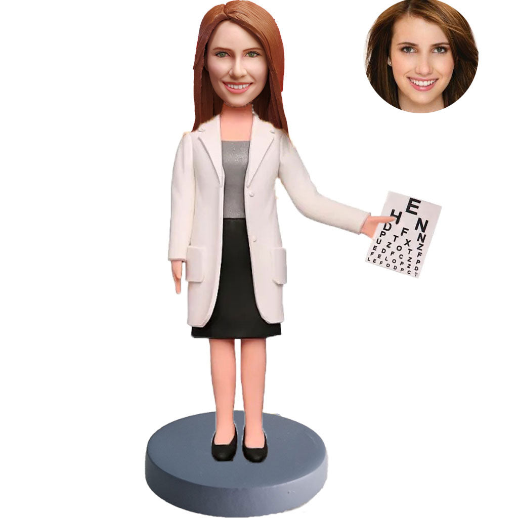 Custom Bobblehead For Female Ophthalmologists