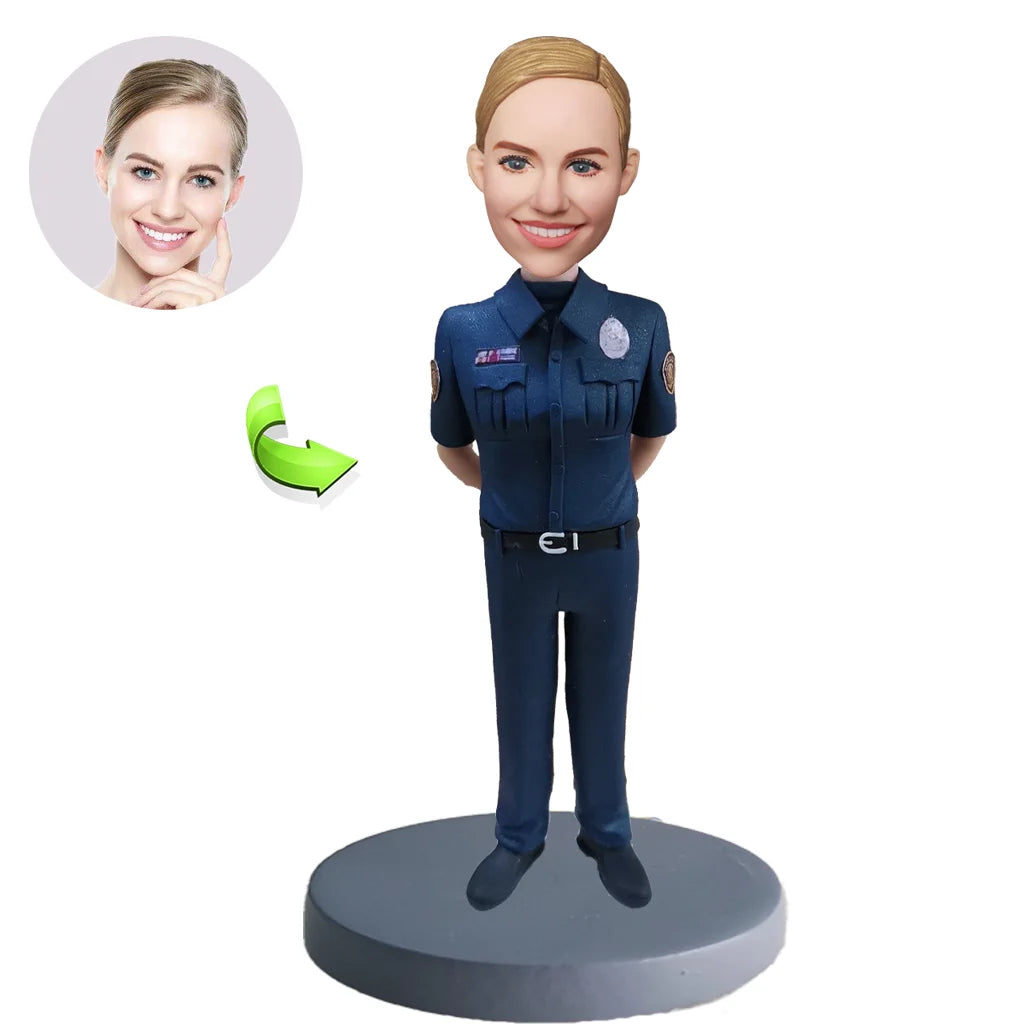 Female Police Officer Custom Bobblehead