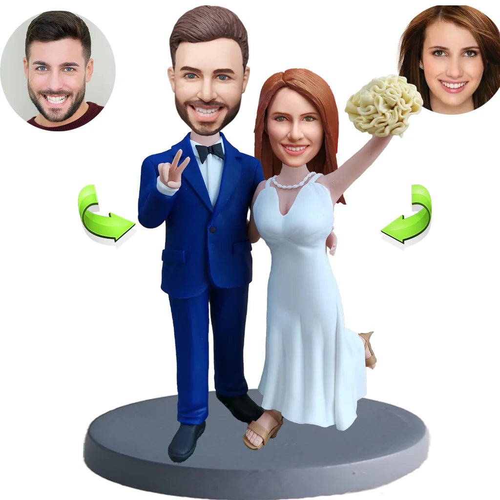 Custom Couple Wedding Bobblehead