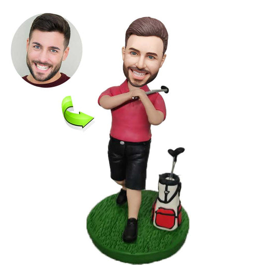 Custom Bobblehead Golf Course Man