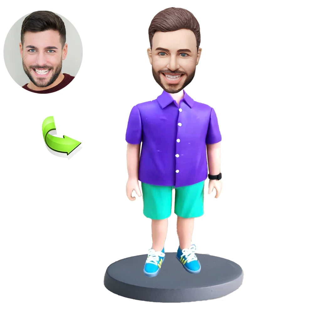 Men's Bobbleheads In Casual Summer Clothes