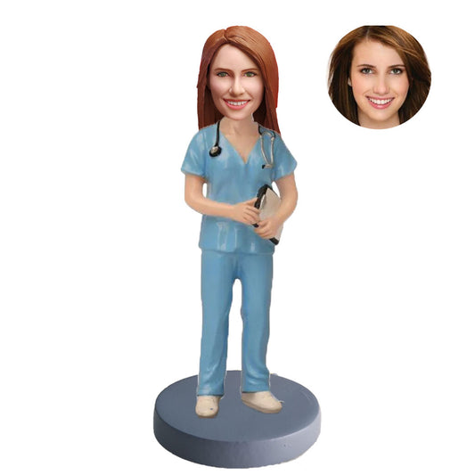 Female Nurse Custom Bobblehead