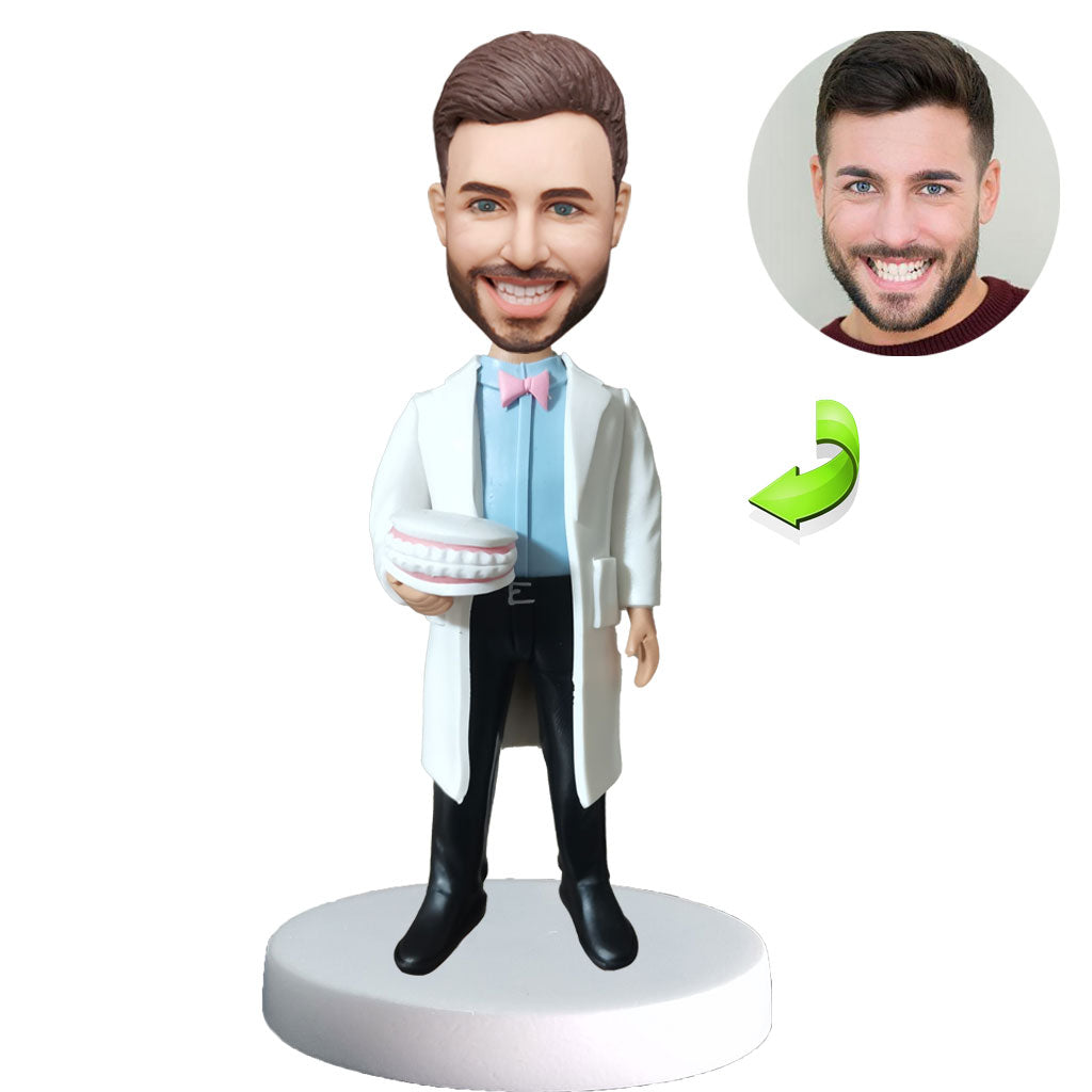 Custom Bobblehead Dolls For Dentists With Dental Models