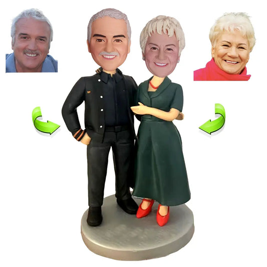 Custom Bobblehead of Parents for Their Anniversary