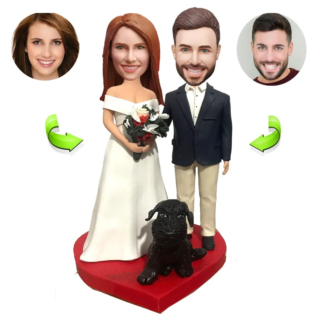 Custom Bobbleheads For Weddings With Pets